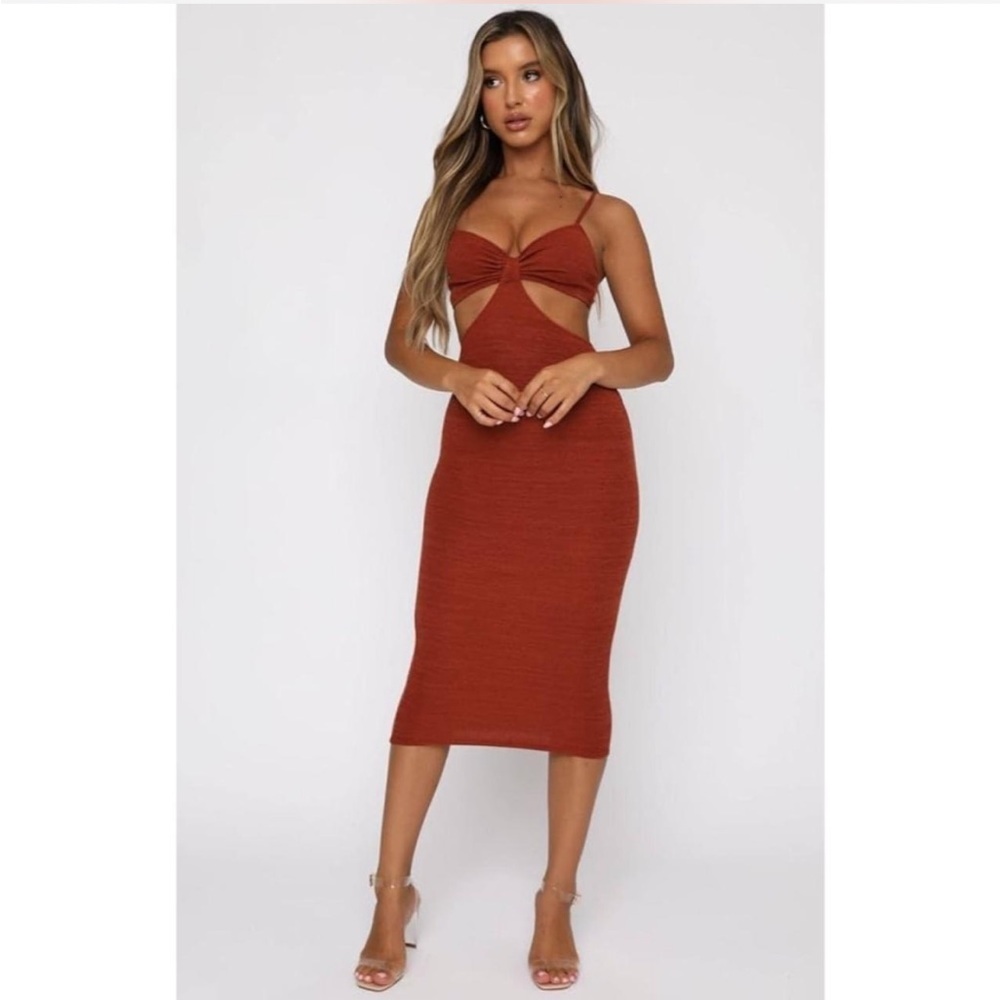 White Fox Boutique Knit Cutout Dress